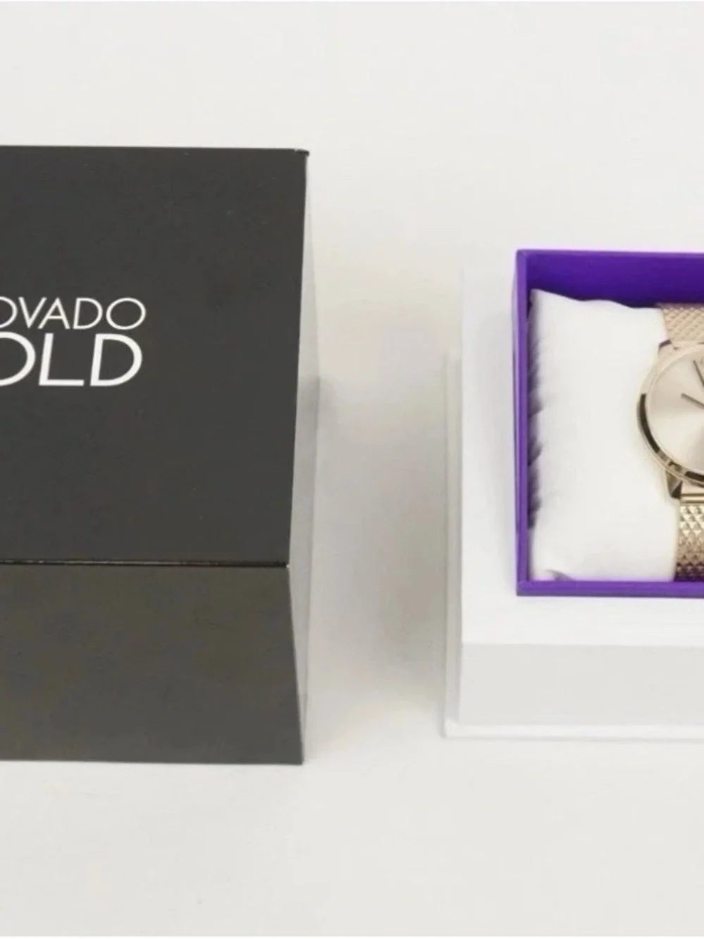Movado 3600596 Quartz Rose Gold 35mm Stainless Steel Mesh Bracelet Watch NWT